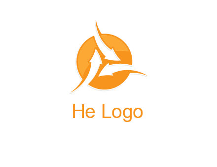 arrows inside circle logo