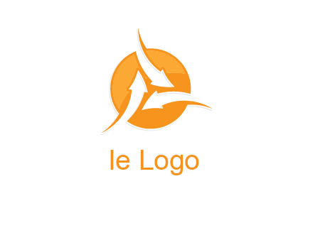 arrows inside circle logo