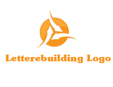 arrows inside circle logo