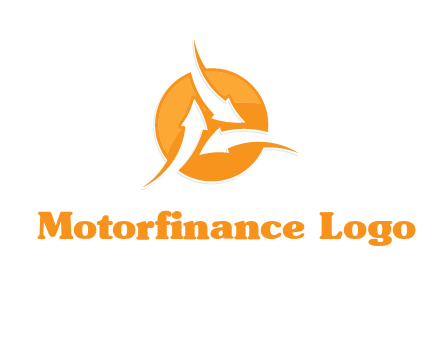 arrows inside circle logo
