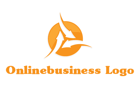 arrows inside circle logo