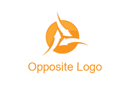 arrows inside circle logo