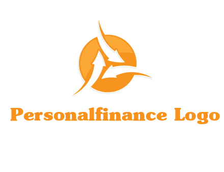 arrows inside circle logo
