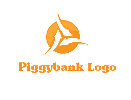 arrows inside circle logo