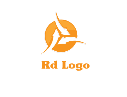 arrows inside circle logo