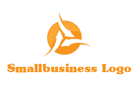 arrows inside circle logo