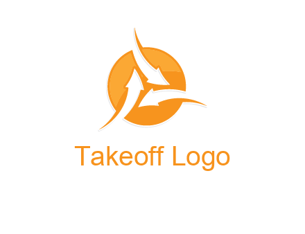 arrows inside circle logo
