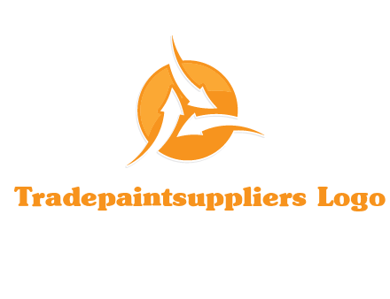 arrows inside circle logo