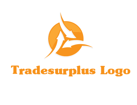 arrows inside circle logo