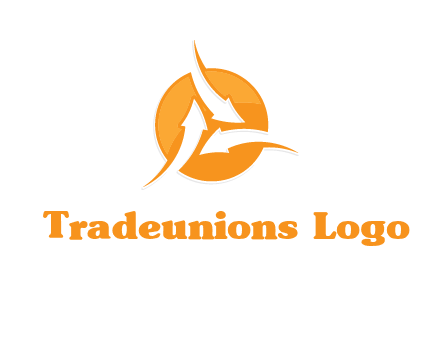 arrows inside circle logo