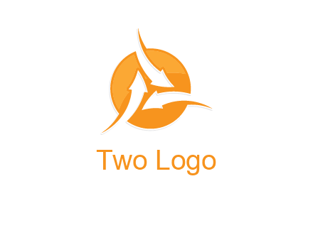 arrows inside circle logo