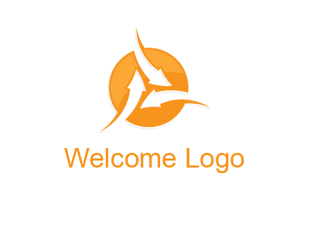 arrows inside circle logo