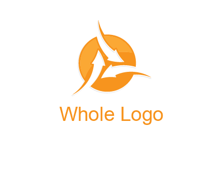 arrows inside circle logo