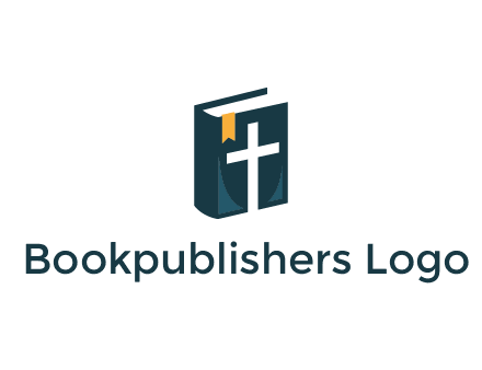 cross and bible with bookmark logo