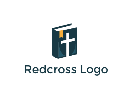 cross and bible with bookmark logo