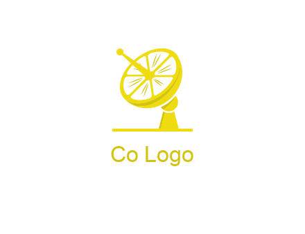 lemon satellite dish logo
