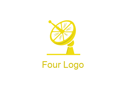 lemon satellite dish logo