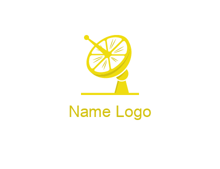 lemon satellite dish logo