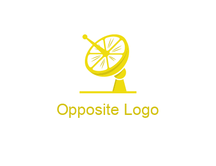 lemon satellite dish logo