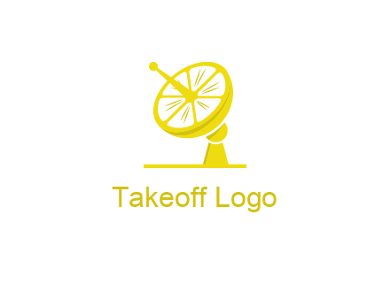 lemon satellite dish logo