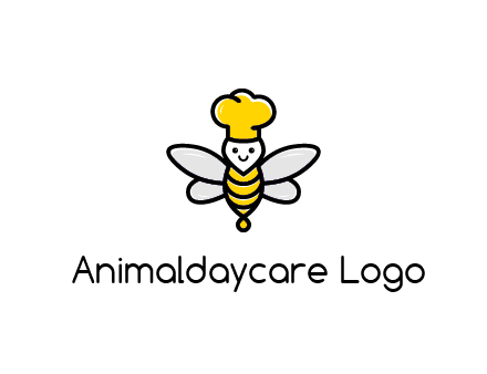 bee with chef hat logo