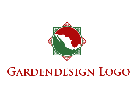 mexico map inside flower symbol