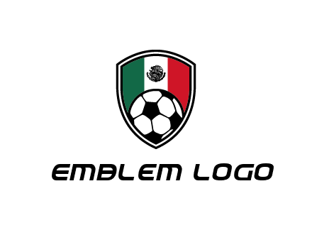 soccer inside mexico shield Logo