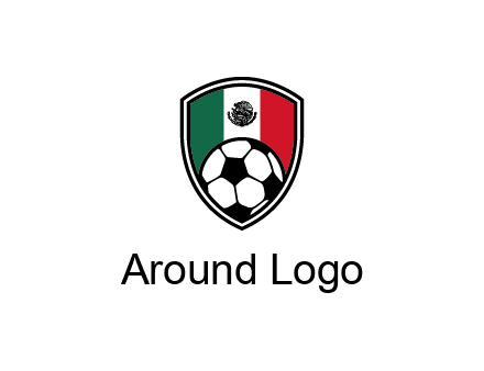 soccer inside mexico shield Logo