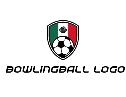 soccer inside mexico shield Logo