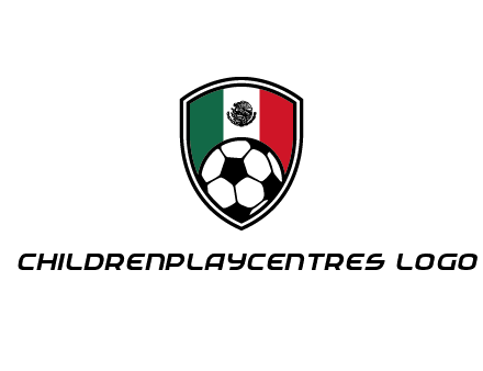 soccer inside mexico shield Logo