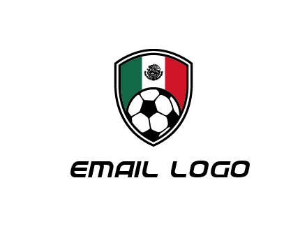 soccer inside mexico shield Logo