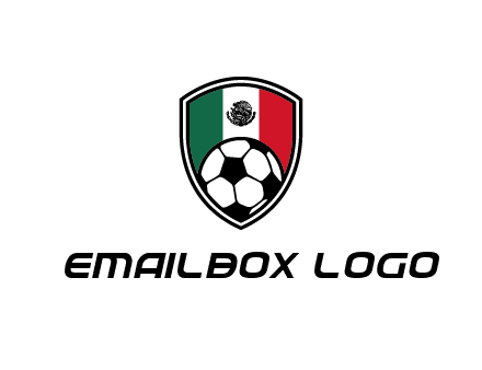 soccer inside mexico shield Logo