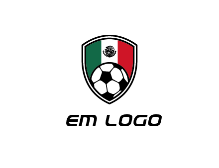 soccer inside mexico shield Logo
