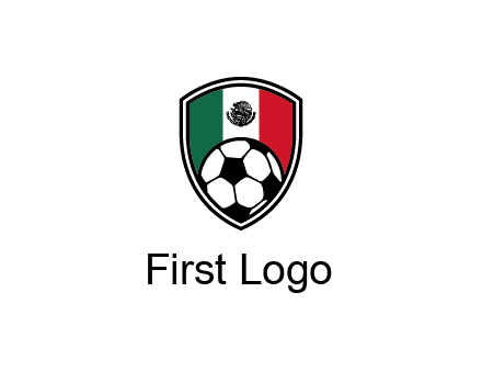 soccer inside mexico shield Logo
