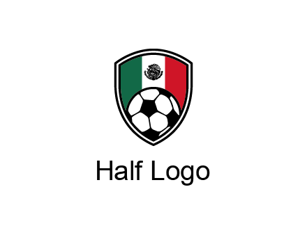 soccer inside mexico shield Logo