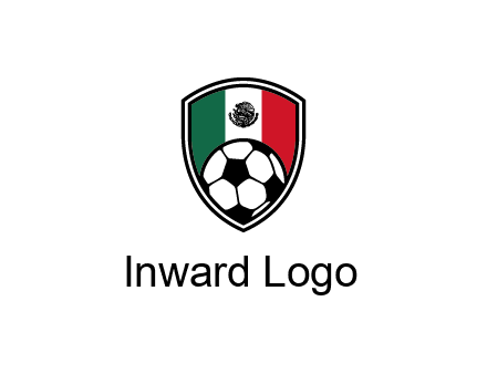 soccer inside mexico shield Logo