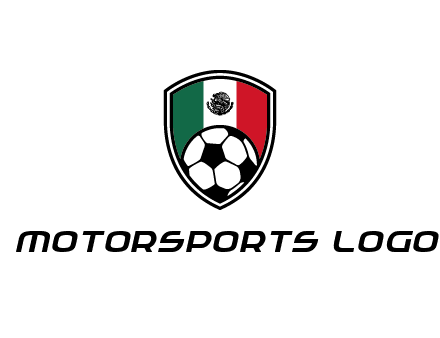 soccer inside mexico shield Logo