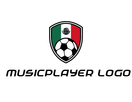 soccer inside mexico shield Logo
