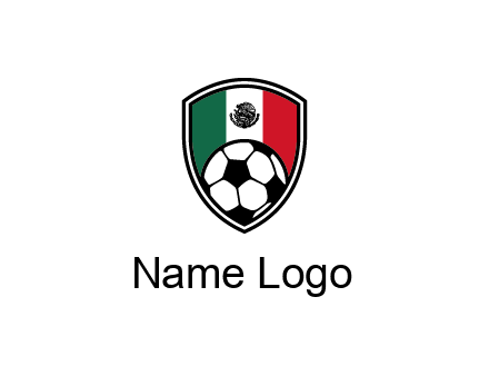 soccer inside mexico shield Logo