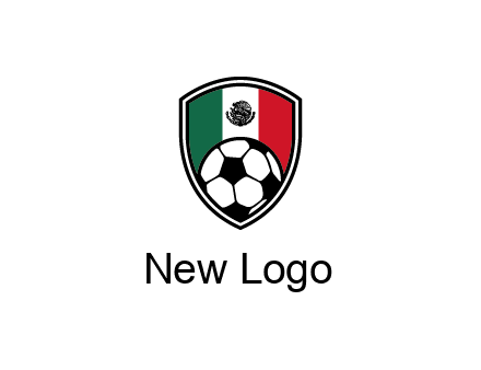 soccer inside mexico shield Logo