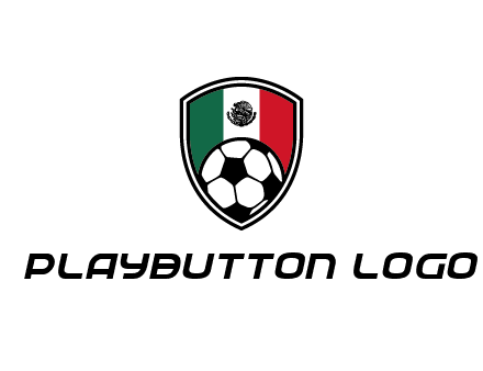soccer inside mexico shield Logo