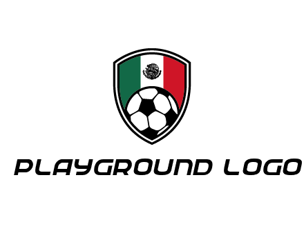 soccer inside mexico shield Logo