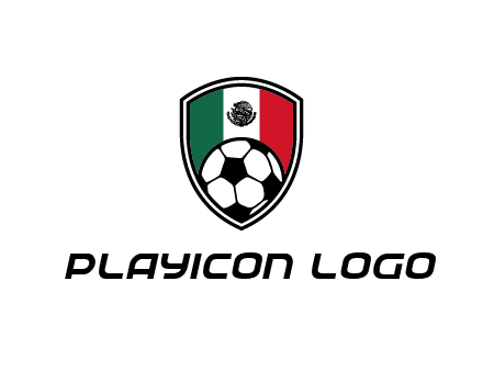 soccer inside mexico shield Logo