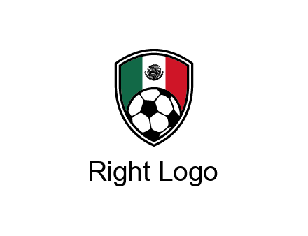 soccer inside mexico shield Logo