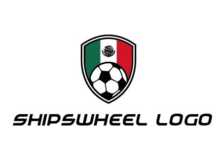 soccer inside mexico shield Logo