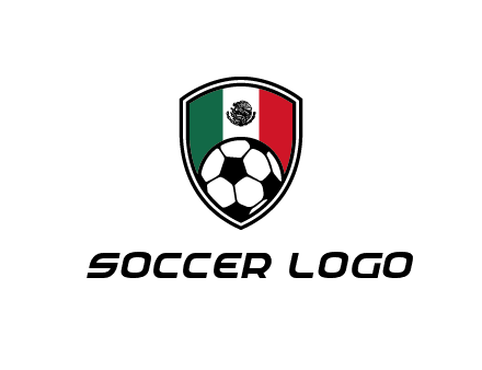 soccer inside mexico shield Logo