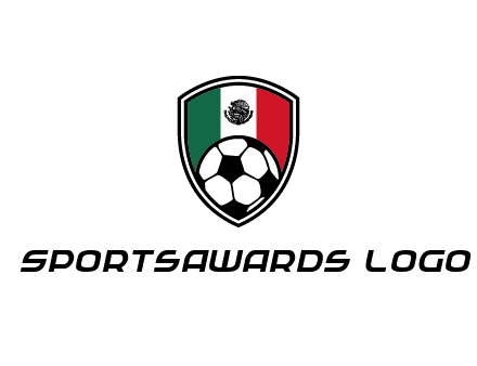 soccer inside mexico shield Logo