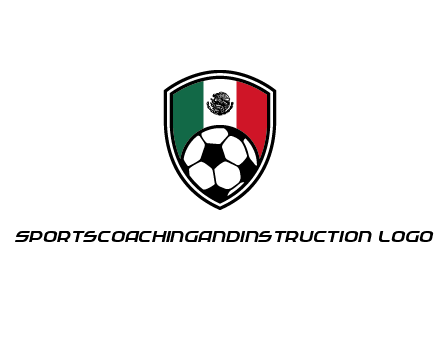 soccer inside mexico shield Logo