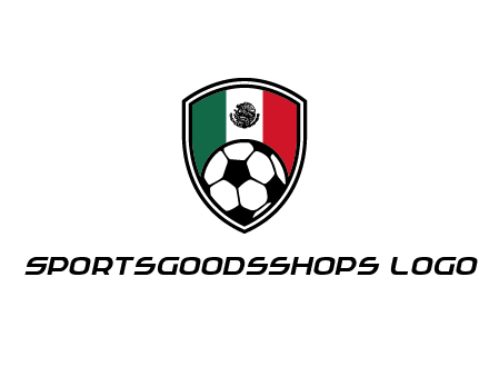 soccer inside mexico shield Logo
