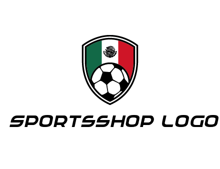 soccer inside mexico shield Logo